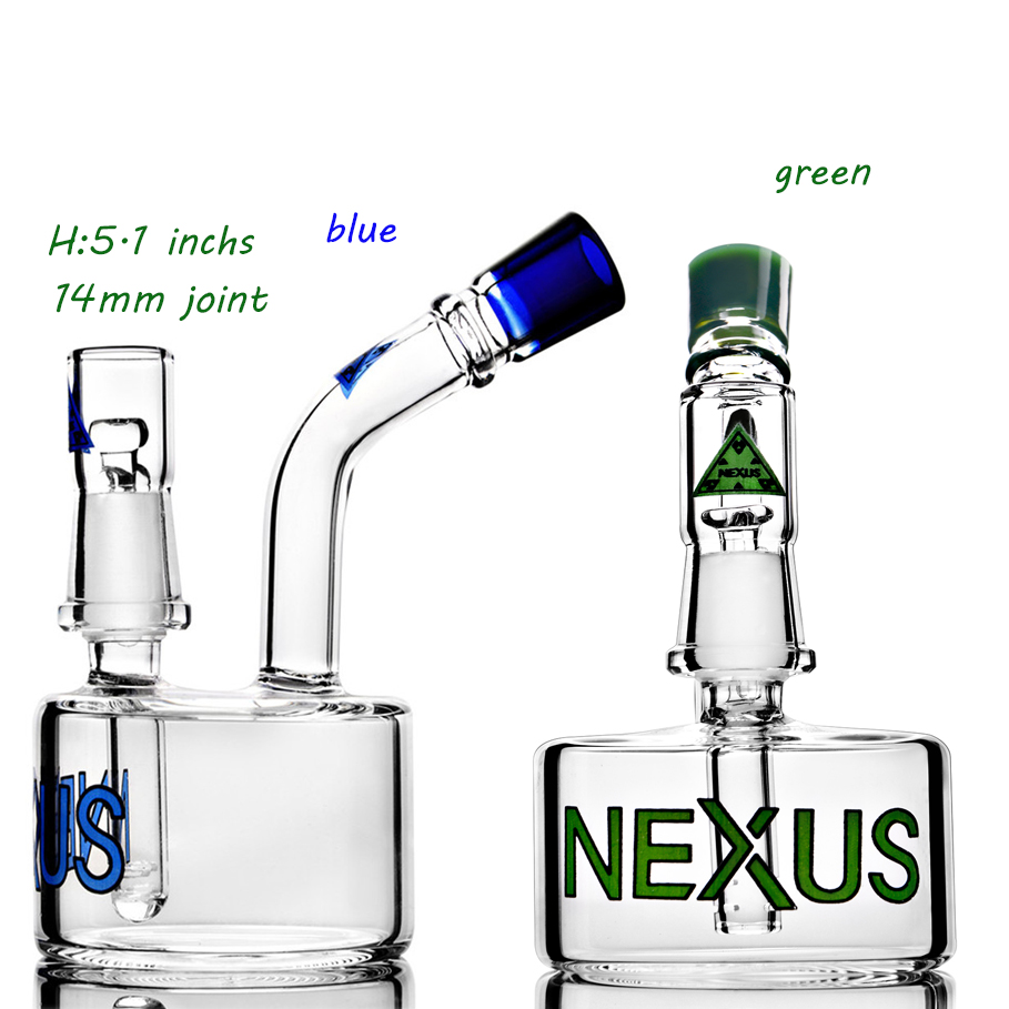 5.1 Inchs nexus Hookahs thick glass Water bong blue green smoking water pipes mini dab oil rig heady glass beaker bongs
5.1 Inchs nexus Hookahs thick glass Water bong blue green smoking water pipes mini dab oil rig heady glass beaker bongs