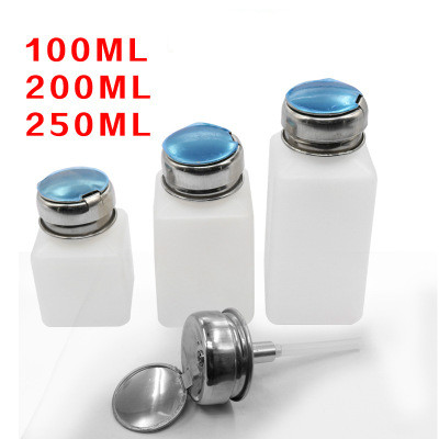 Top Quality 100 200 250ML Empty Pump Liquid Alcohol Press Nail Polish Remover Cleaner Bottle Make Up Refillable Container
Top Quality 100 200 250ML Empty Pump Liquid Alcohol Press Nail Polish Remover Cleaner Bottle Make Up Refillable Container