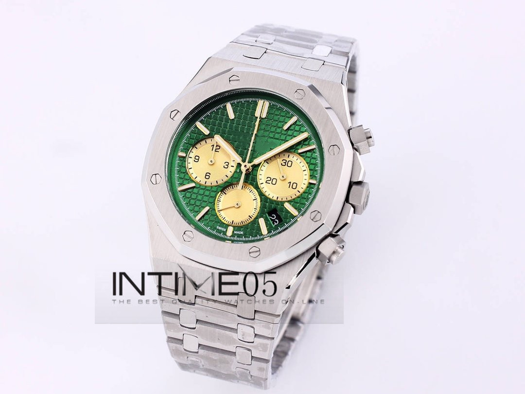Newest Style Green Top Watch 41mm Orologio Di Lusso ROYAL OAK Wristwatches 26338 26338PT VK Quartz Chronograph Stainless Steel Mens Watches, A1
Newest Style Green Top Watch 41mm Orologio Di Lusso ROYAL OAK Wristwatches 26338 26338PT VK Quartz Chronograph Stainless Steel Mens Watches, A1