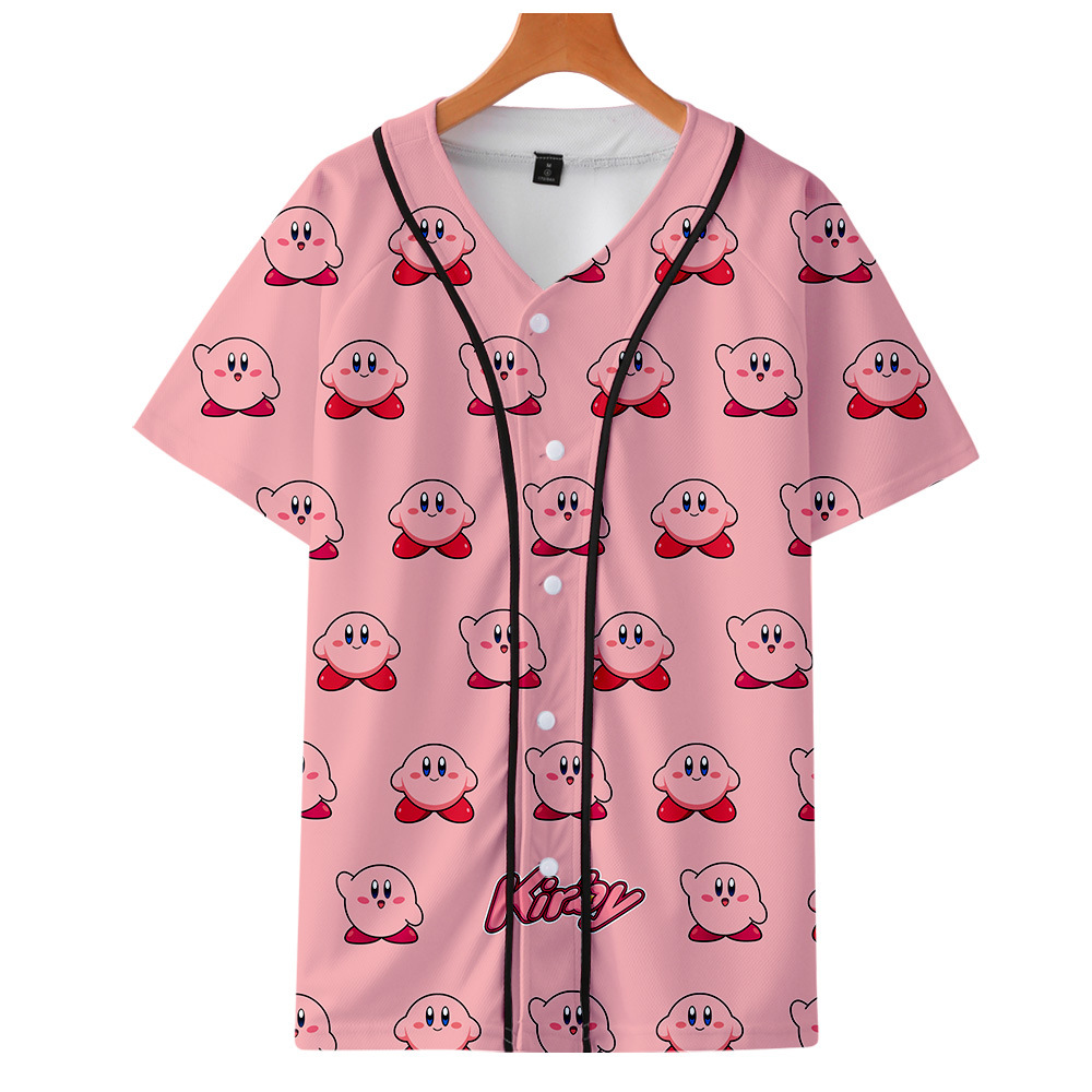 Cute Star Kirby 3D Baseball T Shirt Women Men Harajuku Short Sleeve Hip Hop Baseball Uniform Tee Shirt Street Wear Summer Tops, 002
Cute Star Kirby 3D Baseball T Shirt Women Men Harajuku Short Sleeve Hip Hop Baseball Uniform Tee Shirt Street Wear Summer Tops, 002