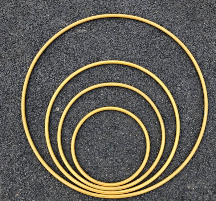 wedding backdrops stage decoration ceiling curtain hanging iron ring circle for Flower Arch Stand Support Floral stand metal hollow circle