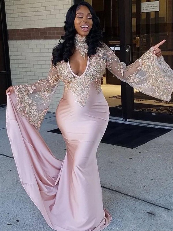2019 Pink African Girl Mermaid Prom Evening Dresses New Poet Long Sleeve Appliqued Floor Length Red Carpet Celebrity Dresses Custom Made, Dark red
2019 Pink African Girl Mermaid Prom Evening Dresses New Poet Long Sleeve Appliqued Floor Length Red Carpet Celebrity Dresses Custom Made, Dark red