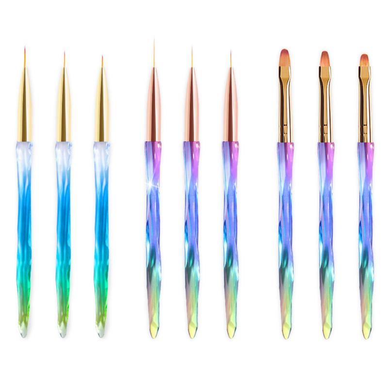 High-quality Nail Art Liner Painting Pens 3pcs/Set UV Gel Acrylic Rod Colorful Handle Manicure Tips Drawing Brushes Nail Tools
High-quality Nail Art Liner Painting Pens 3pcs/Set UV Gel Acrylic Rod Colorful Handle Manicure Tips Drawing Brushes Nail Tools