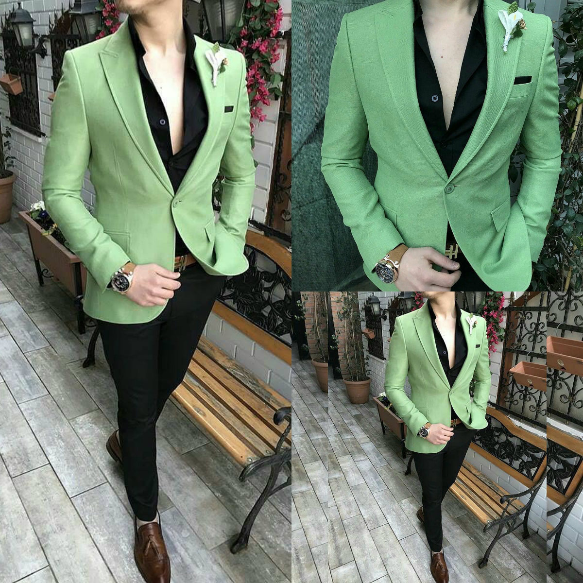 Fashion Green Wedding Mens Suits Slim Fit Bridegroom Tuxedos Men Two Pieces Groomsmen Suit Cheap Formal Business Jackets With Square Scarf, Light gray
Fashion Green Wedding Mens Suits Slim Fit Bridegroom Tuxedos Men Two Pieces Groomsmen Suit Cheap Formal Business Jackets With Square Scarf, Light gray