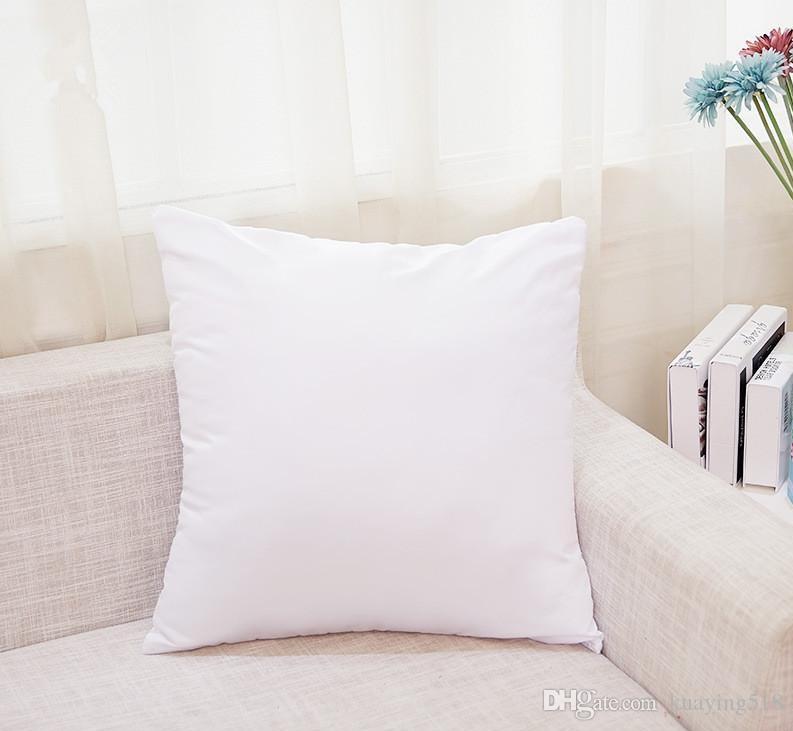 Heat Printing White Sublimation Pillow Case Blank Pillow Covers OEM Cushion 40X40CM 45*45cm without insert bolster Oreiller