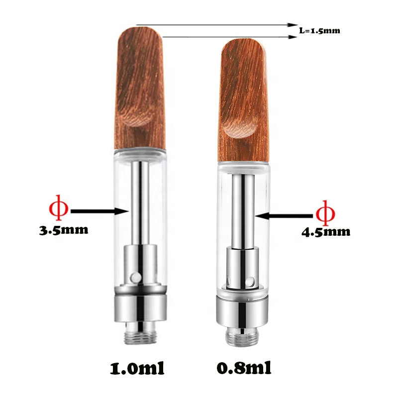 Dabwoods Carts Wood Tip Thick Oil Vape Cartridges Empty Vapes Pens Ceramic Coil E Cigarettes TH205 Vaporizer Atomizers With PVC Packaging
Dabwoods Carts Wood Tip Thick Oil Vape Cartridges Empty Vapes Pens Ceramic Coil E Cigarettes TH205 Vaporizer Atomizers With PVC Packaging