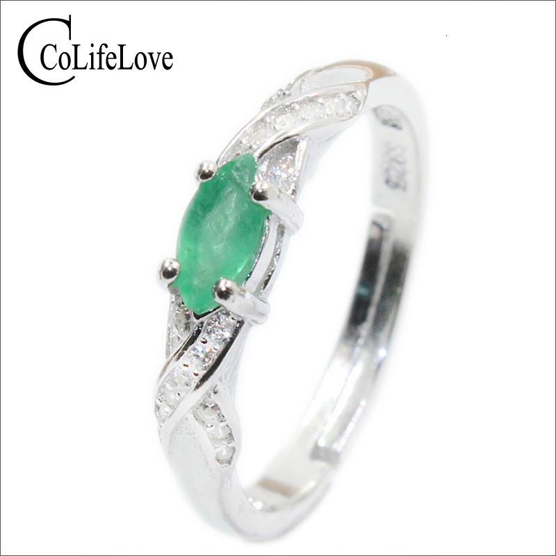 New fashion natural emerald ring 3 mm * 6 mm genuine emerald silver ring sterling silver emerald engagement ring for woman CJ191210
New fashion natural emerald ring 3 mm * 6 mm genuine emerald silver ring sterling silver emerald engagement ring for woman CJ191210