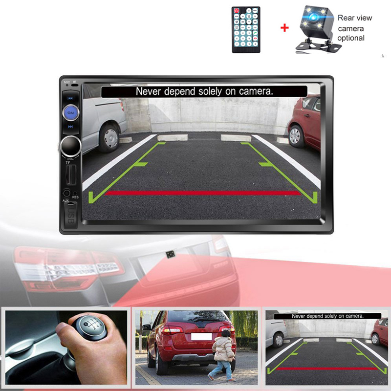 7" HD Touch Screen Multimedia MP5 Player 2DIN Auto Audio Car Stereo Bluetooth USB TF FM Camera for Car
7" HD Touch Screen Multimedia MP5 Player 2DIN Auto Audio Car Stereo Bluetooth USB TF FM Camera for Car
