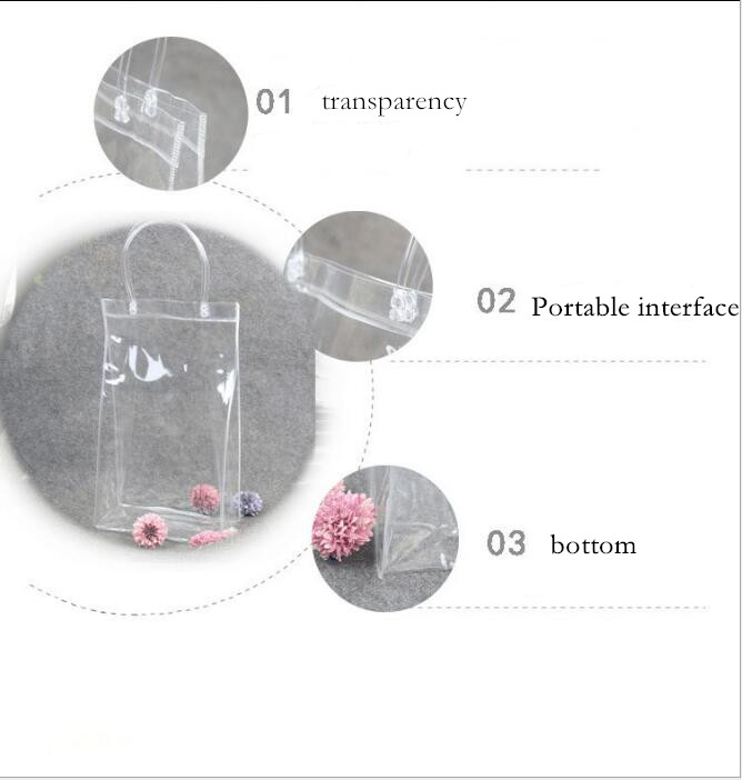 New Fashion PVC Women Clear Bag Transparent Tote Design Cosmetic Shoulder Hangbags Storage Bags for Work Stadium Approved