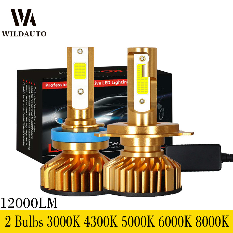 WILDAUTO 80W 3000K 8000K 6000K COB Bulbs 12000LM 4300K Car Turbo Canbus Led Headlight 9005 H1 H8 H9 H4 H3 9006 H11 H7 Auto Light
WILDAUTO 80W 3000K 8000K 6000K COB Bulbs 12000LM 4300K Car Turbo Canbus Led Headlight 9005 H1 H8 H9 H4 H3 9006 H11 H7 Auto Light