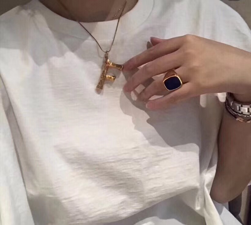 Fashion-material paris design ring with lapis stone color decorate for women and girl friend jewelry gift PS6481