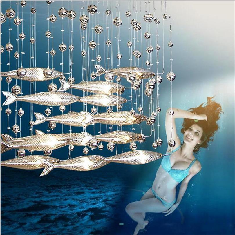 Crystal chandelier creative glass personality fish restaurant decorated with crystal chandelier hotel lobby living room chandelier
Crystal chandelier creative glass personality fish restaurant decorated with crystal chandelier hotel lobby living room chandelier