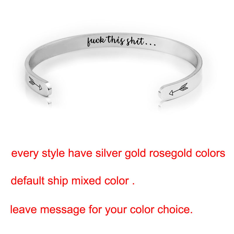 Fashion 6mm Personalized Cuff Bracelet I am enough best beaches Engraved Titanium Steel Bangle Gifts For Women Girls