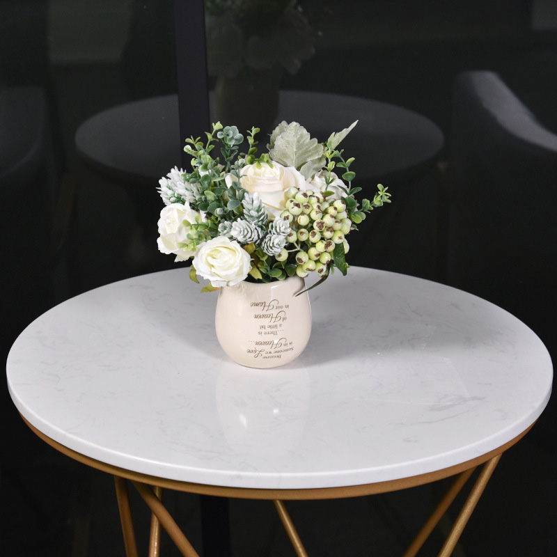 Nordic Silk Flower Living Room Ceramic Vase Decoration Fake Flower Nordic Ins Style Artificial Dining Table Decoration
Nordic Silk Flower Living Room Ceramic Vase Decoration Fake Flower Nordic Ins Style Artificial Dining Table Decoration