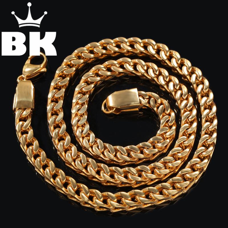 Chains Hip Hop Gold Color Stainless Steel Franco Chain For Men Bling Personality 6mm* 30inch Punk Necklace
Chains Hip Hop Gold Color Stainless Steel Franco Chain For Men Bling Personality 6mm* 30inch Punk Necklace