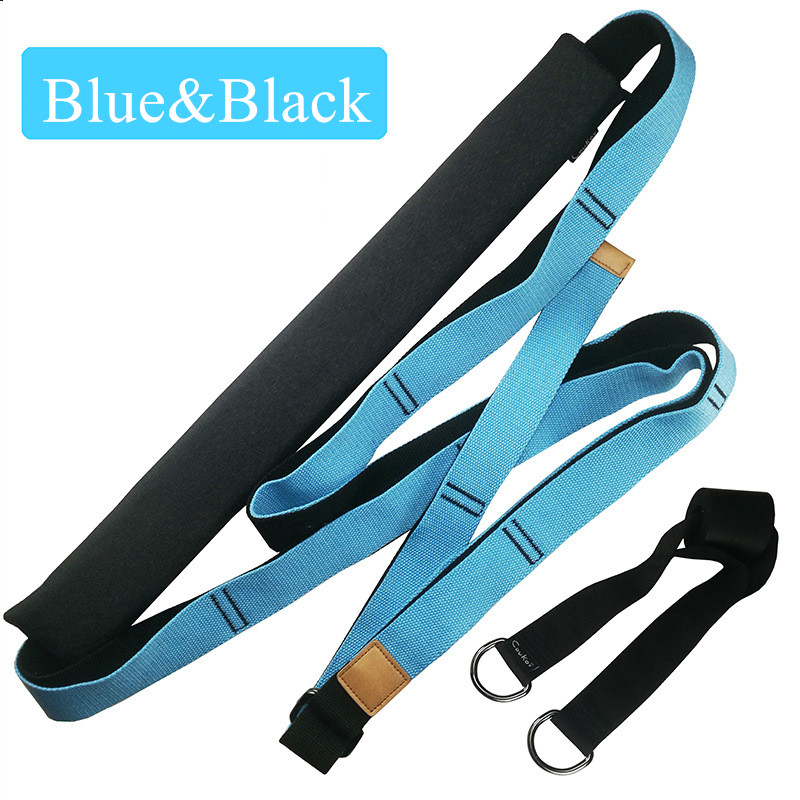 Yoga Strap Exercise Gym Belt Door Flexibility Stretching Legs Stretcher Strap for Yoga Pilates Ballet Resistance Fitness Bands