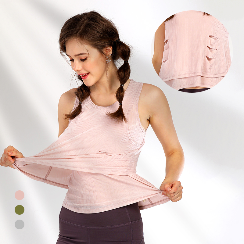 SanA J.Y.C Double Layer Tulle Yoga Tops Sportswear Women Loose Hole decoration Vest Running Gym Top Workout Shirt, Pink
SanA J.Y.C Double Layer Tulle Yoga Tops Sportswear Women Loose Hole decoration Vest Running Gym Top Workout Shirt, Pink