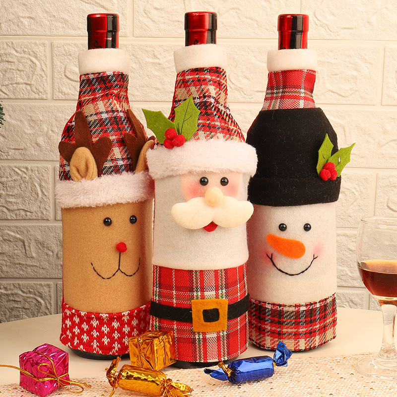 Christmas Table Decoration Wine Bottle Cover Dinner Party Red Wine Santa Claus Bottle Cover Bag Sets New Year Xmas Bottle Cover DBC VT1022
Christmas Table Decoration Wine Bottle Cover Dinner Party Red Wine Santa Claus Bottle Cover Bag Sets New Year Xmas Bottle Cover DBC VT1022