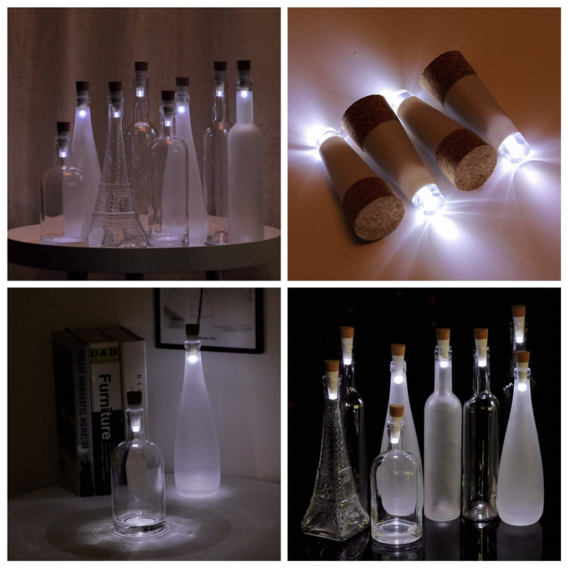 Bottle Lights LED Night Light USB Rechargeable Cork Shape Craft Lights for Wine Bottles Party Decor Lamp