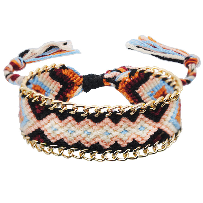 2019 New Handmade 12 colors Bohemian Bracelet Cotton Thread Tassel Bracelet & Anklet Women Beach Jewelry Gifts Fashion