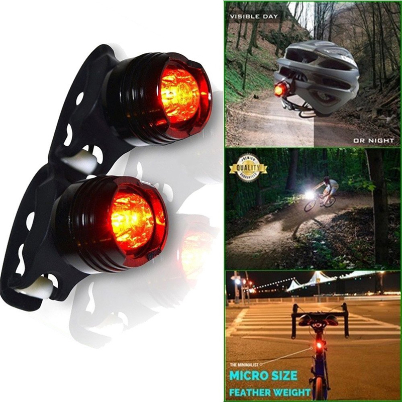 Bike Bicycle Cycling Light Flash Lights Safety Warning Lamp LED Front Lamp Back Tail Rear Lighting Bicycle Accessories Waterproof