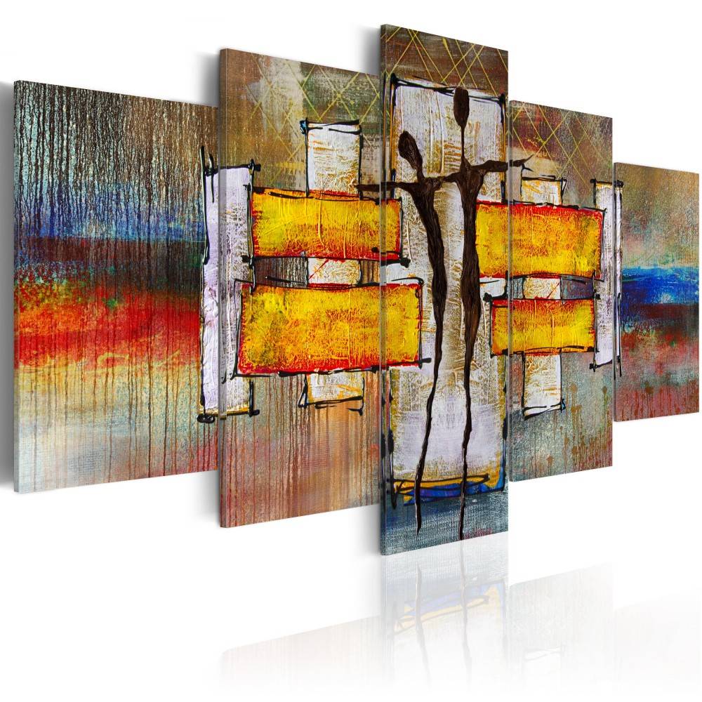5pcs/set Abstract Dancer Canvas Wall Art Picture Print for Home Decoration Bedroom Living Room Decor,Choose Size:3(No Frame)
