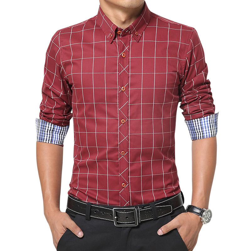toturn Euro size men's long sleeve shirt business fashion shirt design men cotton blue red Plaid mens shirts 699, Light blue
toturn Euro size men's long sleeve shirt business fashion shirt design men cotton blue red Plaid mens shirts 699, Light blue
