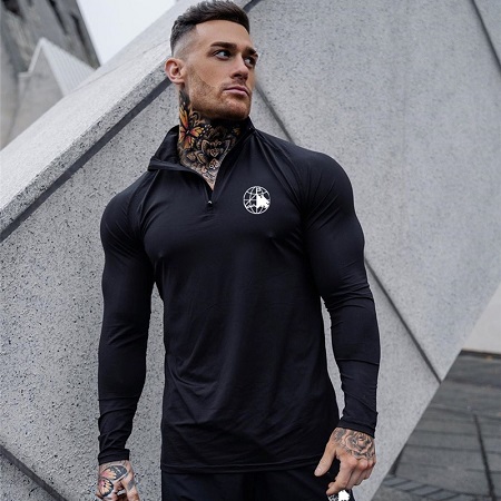 Men Rashgard Zipper Neck Fitness Tshirts Running T Shirt Long Sleeve Quick Dry Sport Bodybuilding Gym Training Shirt With M-3XL, Gray
Men Rashgard Zipper Neck Fitness Tshirts Running T Shirt Long Sleeve Quick Dry Sport Bodybuilding Gym Training Shirt With M-3XL, Gray