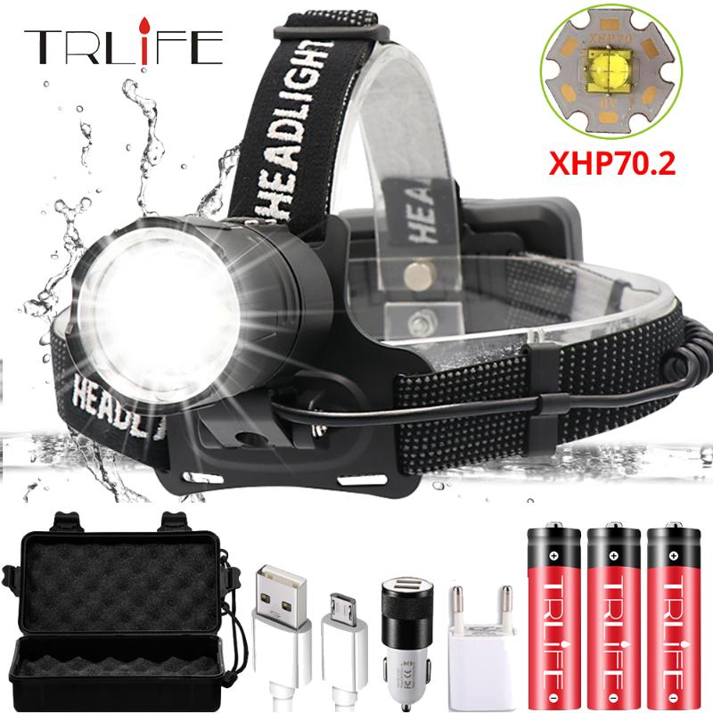 Super Bright XHP70.2 USB Rechargeable Led Headlamp XHP70 Most Powerfull Headlight Fishing Camping ZOOM Torch by 3*18650 battery
Super Bright XHP70.2 USB Rechargeable Led Headlamp XHP70 Most Powerfull Headlight Fishing Camping ZOOM Torch by 3*18650 battery