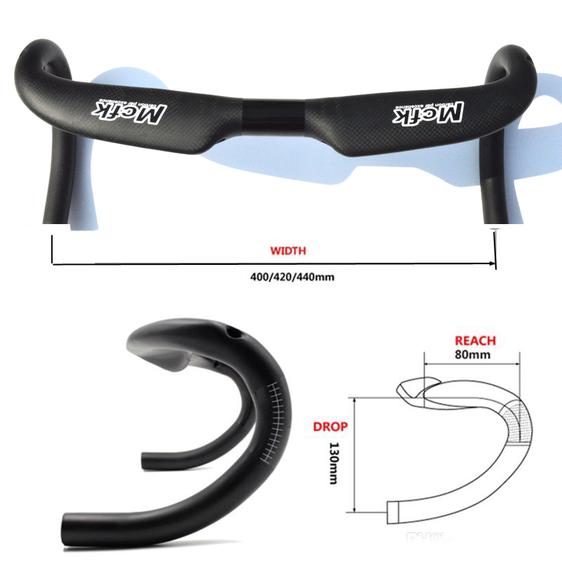 MCFK 3K Carbon Road Bicycle Handlebar Bike Handle Bars Cycling Handlebars Carbon fiber 31.8mm width 400 420 440mm internal Routing
MCFK 3K Carbon Road Bicycle Handlebar Bike Handle Bars Cycling Handlebars Carbon fiber 31.8mm width 400 420 440mm internal Routing