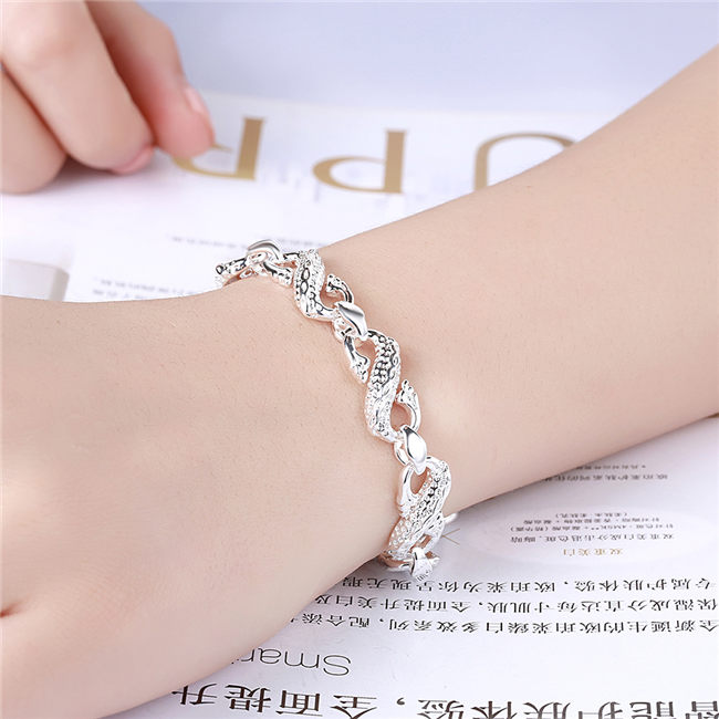 High grade 925 sterling silver Little White Dragon piece - Men jewelry set DFMSS094 Factory direct 925 silver bracelet ring