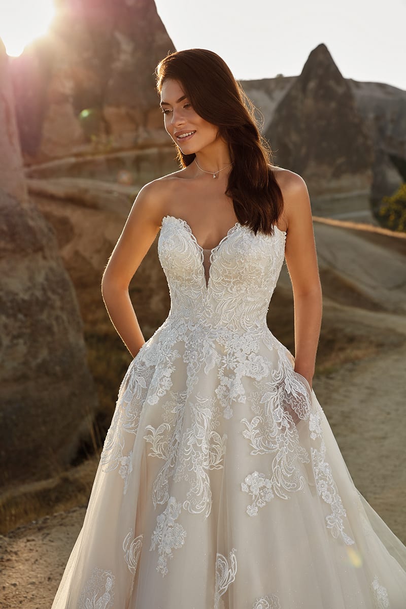 eddy k wedding dresses with pockets sweetheart lace appliqued boho wedding dress bridal gowns vestido country backless robe de marie
