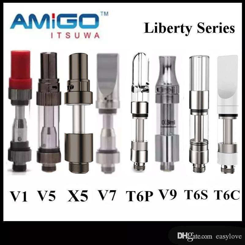 Genuine Amigo iTsuwa Liberty Tank V1 V5 V6 V7 V9 V10 V12 V14 X5 T6S T6P T6C Cartridges Ceramic Vaporizer Free Shipping
Genuine Amigo iTsuwa Liberty Tank V1 V5 V6 V7 V9 V10 V12 V14 X5 T6S T6P T6C Cartridges Ceramic Vaporizer Free Shipping