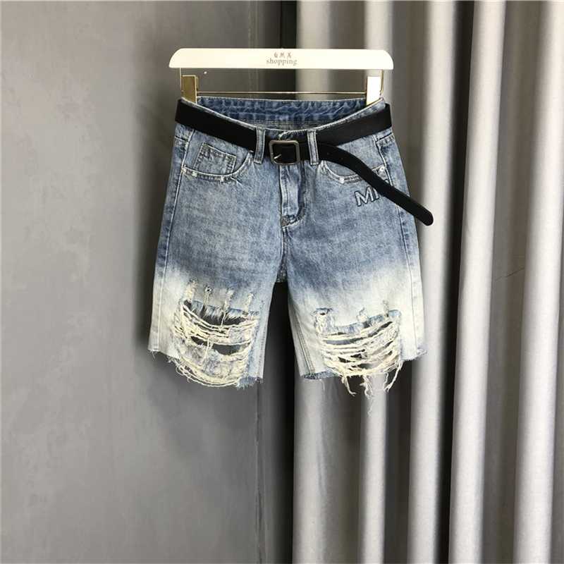 Light Blue Denim Jeans Women 2020 Summer New High Waist Cool Denim Pants Worn Ripped Jean Half Length Jeans Ladies
Light Blue Denim Jeans Women 2020 Summer New High Waist Cool Denim Pants Worn Ripped Jean Half Length Jeans Ladies