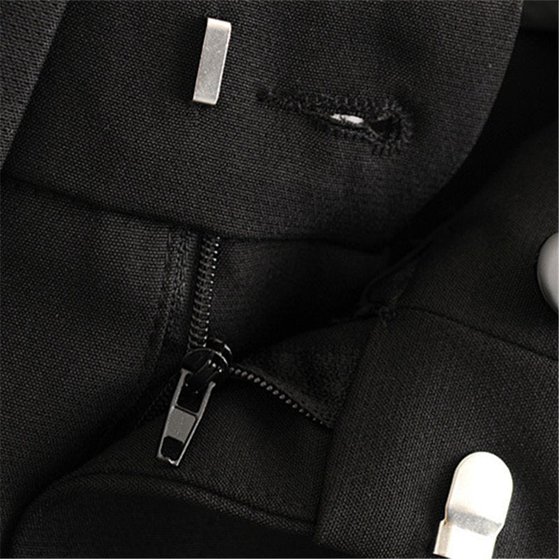 Office Lady Black Suit Pants with Belt Women High Waist Solid Long Trousers Fashion Pockets Pants Trousers Pantalones LY191202