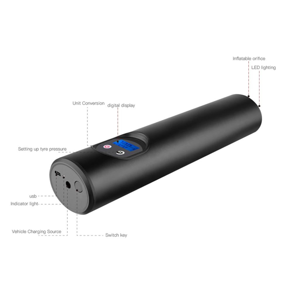 Car Wireless Inflatable Pump 12V Portable Car Air Pumps Electric Tire Inflator LCD Digital Rechargeable For Auto Emergency