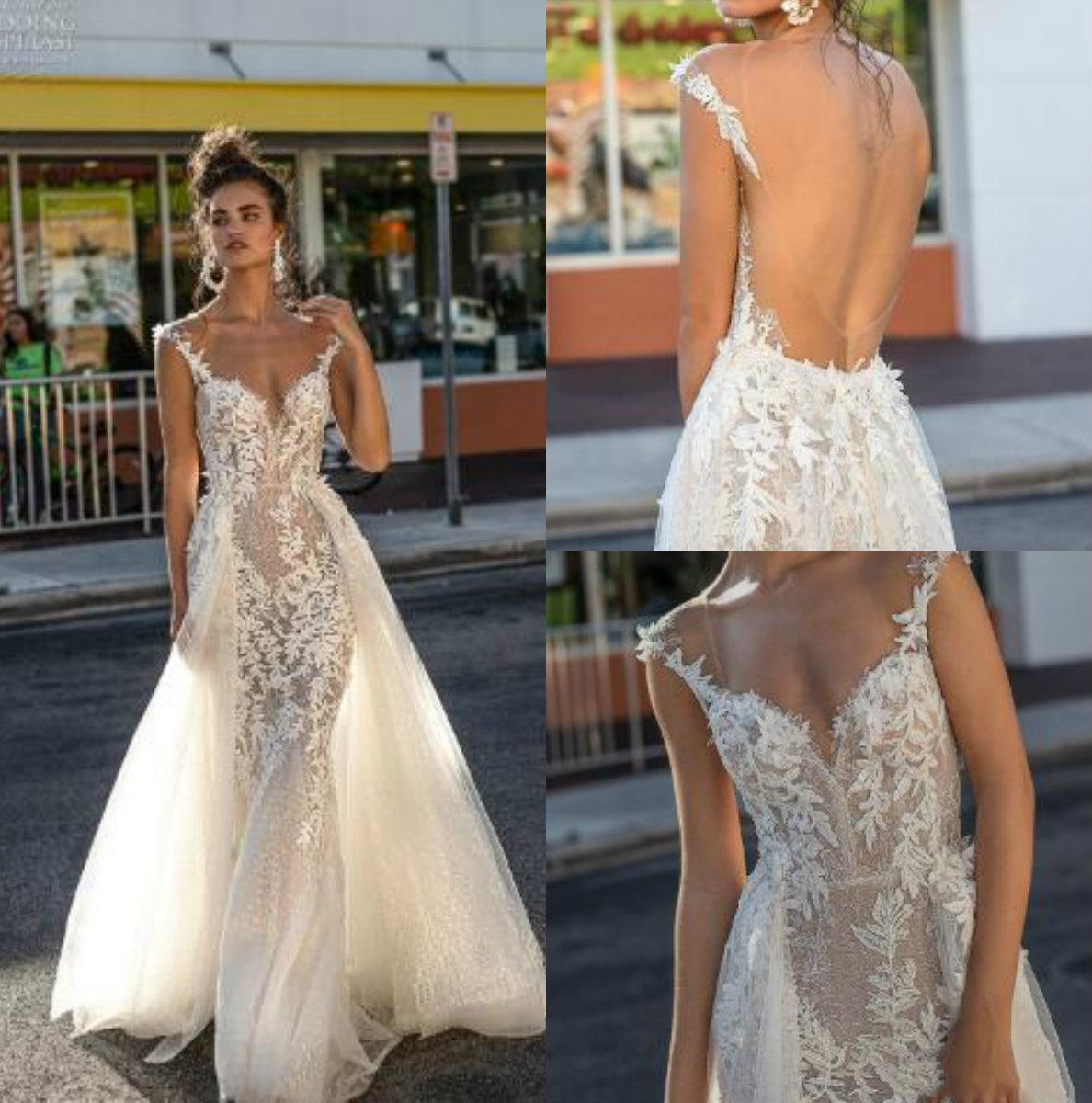 Detachable Tulle Overskirt Lace Wedding Dresses Mermaid Backless Cap Sleeve Nude Tulle Floor Length Modern Bridal Gowns Custom Size, Blue
Detachable Tulle Overskirt Lace Wedding Dresses Mermaid Backless Cap Sleeve Nude Tulle Floor Length Modern Bridal Gowns Custom Size, Blue