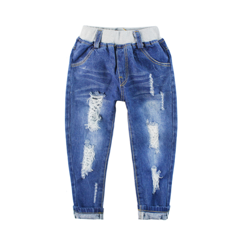 New Spring Kids Jeans Boys Girls Trousers Fashion Designer Children Denim Pants Casual Ripped Elastic Waist Jeans, Blue
New Spring Kids Jeans Boys Girls Trousers Fashion Designer Children Denim Pants Casual Ripped Elastic Waist Jeans, Blue