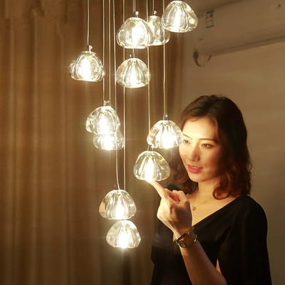 New arrival pendant lights clear Crystal glass ball lampshade stainless steel base Foyer hotel corridor decoration droplight
New arrival pendant lights clear Crystal glass ball lampshade stainless steel base Foyer hotel corridor decoration droplight