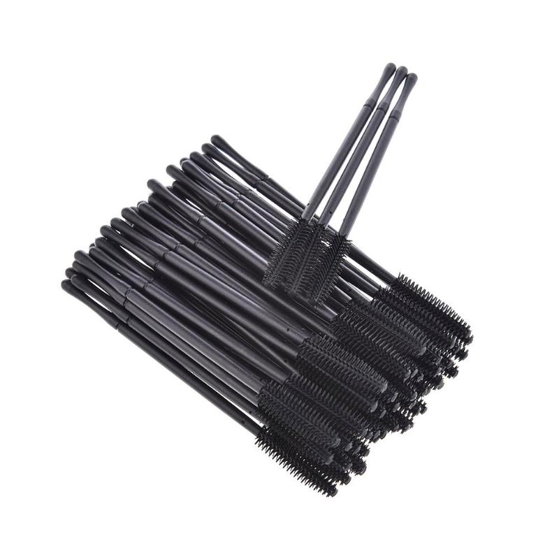 50Pcs Disposable Silicone Eyelash Brush Comb Mascara Wands Eye Lashes Extension Individual Applicator Eye Beauty Makeup