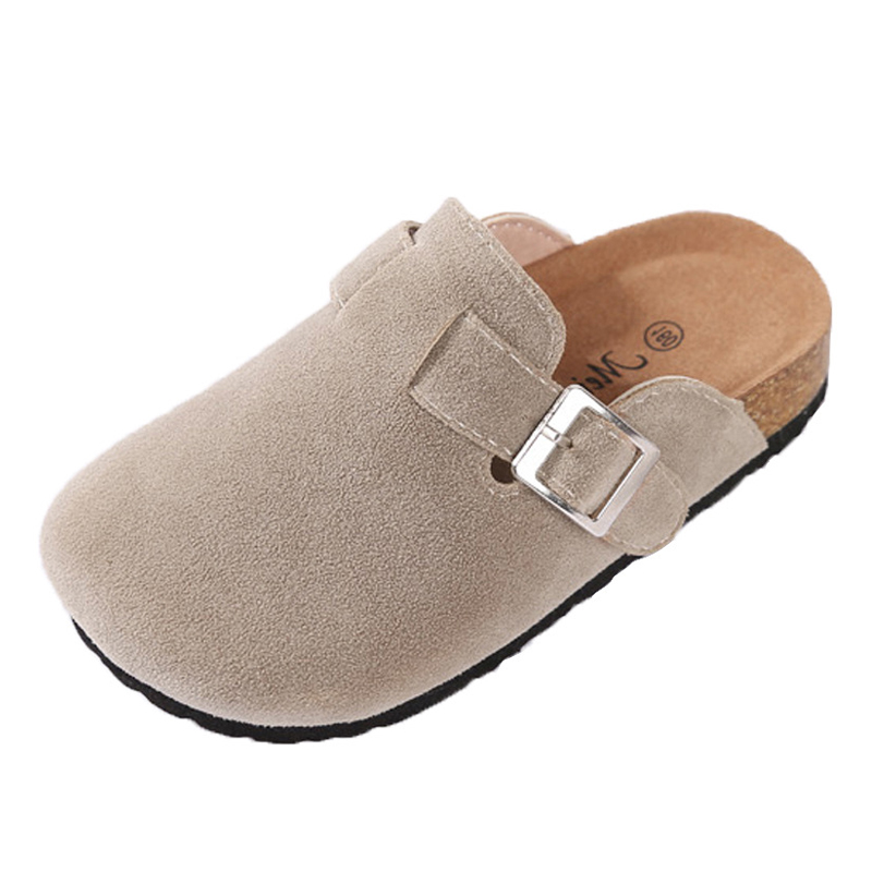 Girls Slippers Kids Cork Home Shoes baby boys Children Fashion Suede Casual Sandals 2019 Autumn Comfortable Children Slippers