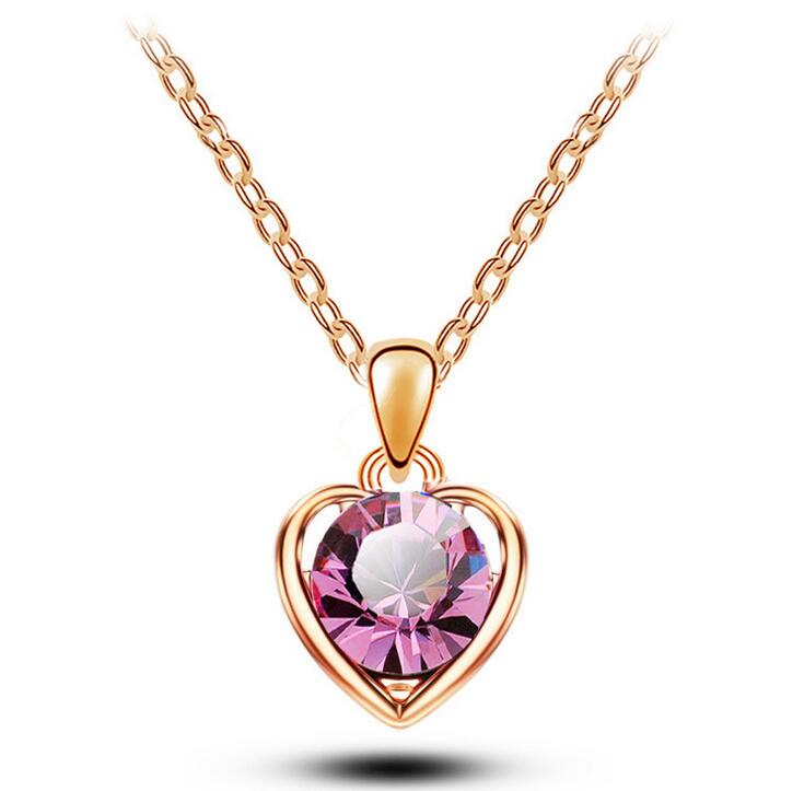 Necklace Heart Pendant Women's Alloy Pendant DJN95 mix order Pendant Necklaces jewelry