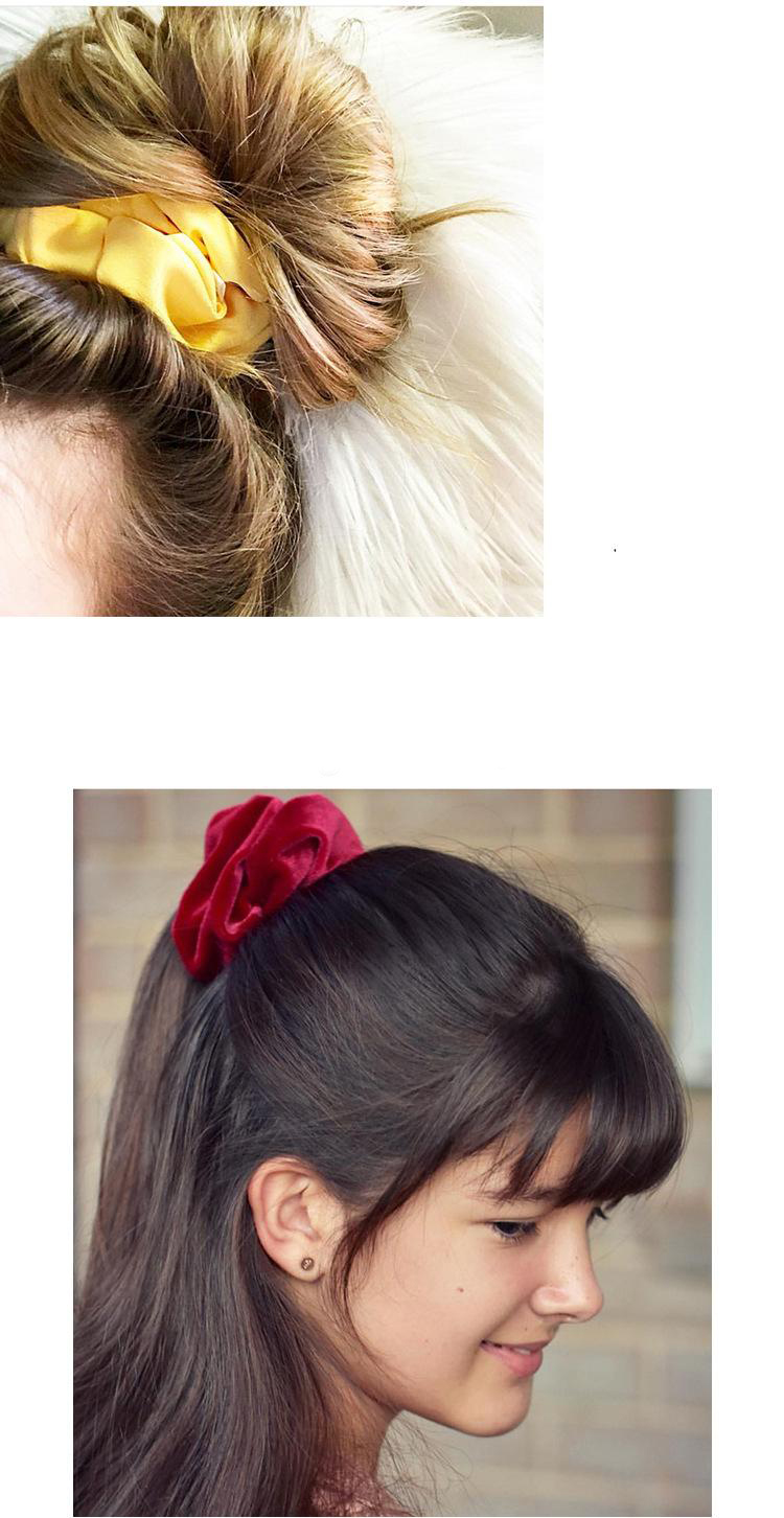 50 Colors Girl Velvet Hair Scrunchy Ring Elastic Hair Bands Large intestine Ponytail Scrunchies Hairs loop Soft Hairband Headwear