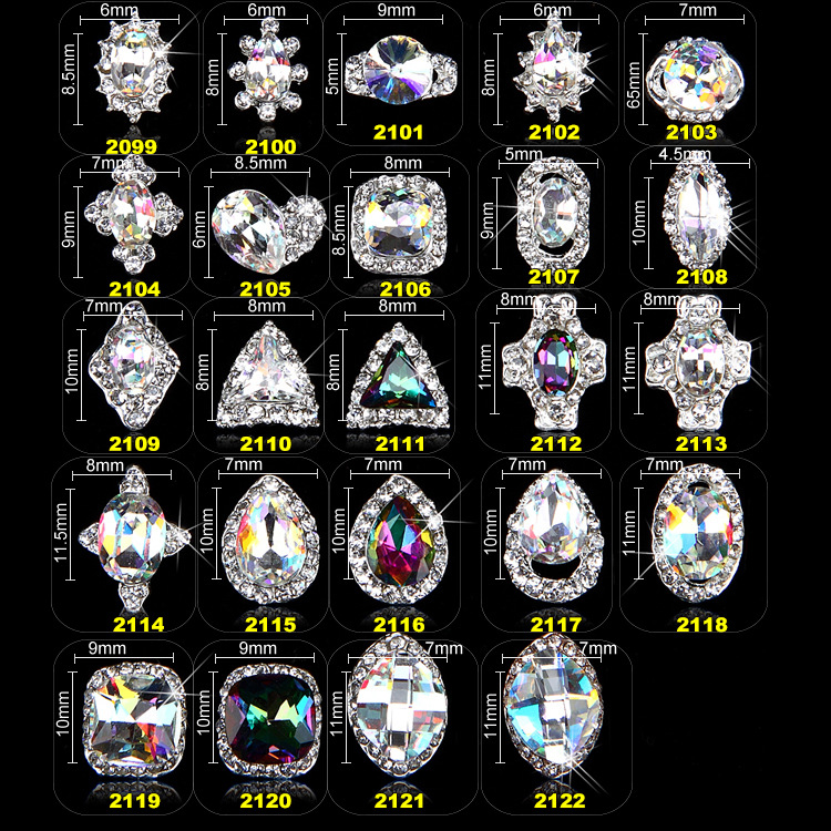 5pcs New Crystal Colourful/Volcano Nail Rhinestone Alloy Nail Art Decorations DIY Glitter K9 Jewelry Manicure Supplies
5pcs New Crystal Colourful/Volcano Nail Rhinestone Alloy Nail Art Decorations DIY Glitter K9 Jewelry Manicure Supplies
