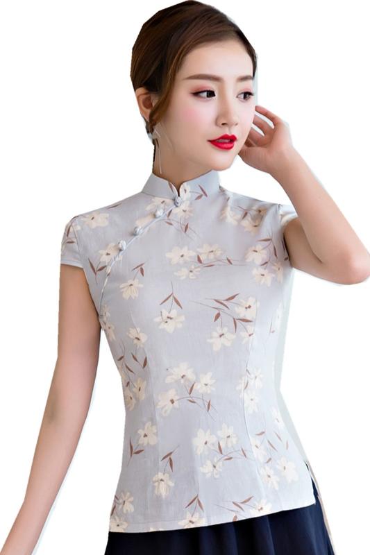 Shanghai Story traditional chinese top Short Sleeve Floral cheongsam top traditional Chinese Solid Blouse For woman
Shanghai Story traditional chinese top Short Sleeve Floral cheongsam top traditional Chinese Solid Blouse For woman