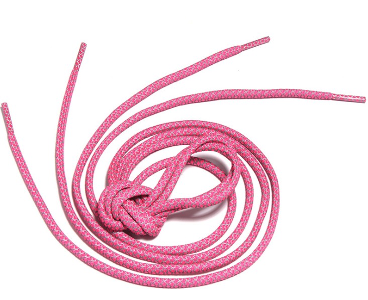 Round Reflective Shoe Laces Athletic Safety Sneakers Shoelaces Fashion Running Shoelace Sport Casual Shoes Lace Unisex Hot Sale 200mm