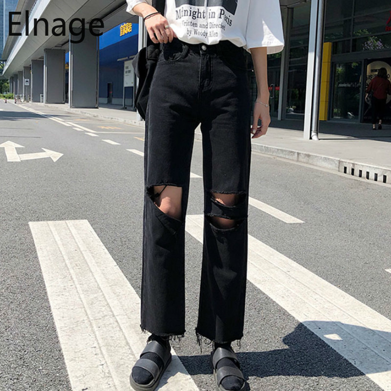 Pantalon Black Hole Jeans Women Straight Loose 2020 New Korean High Waist Denim Pants Slim Wide Leg Trousers Ripped 5B137
Pantalon Black Hole Jeans Women Straight Loose 2020 New Korean High Waist Denim Pants Slim Wide Leg Trousers Ripped 5B137