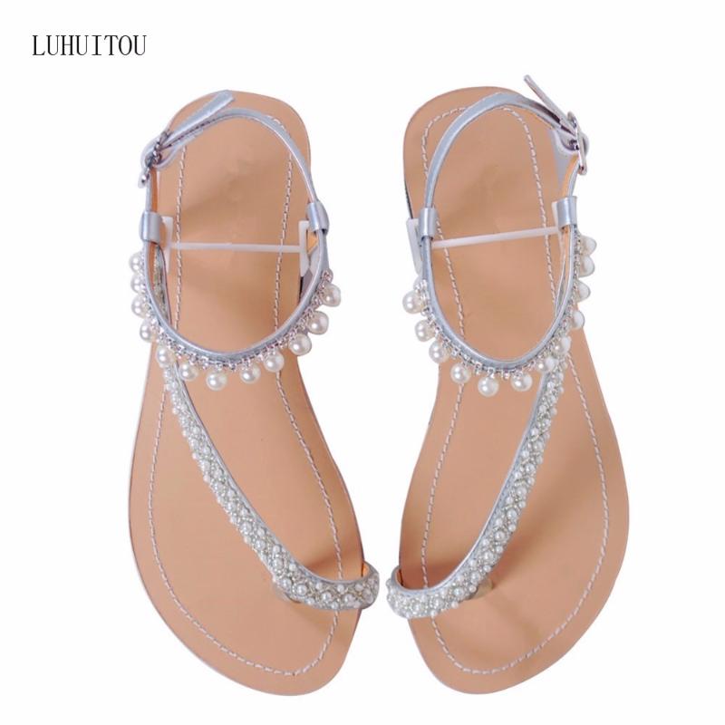 2018 NEW Women`s summer bohemia diamond sandals women beach pearl shoes T-strap thong flip flops comfortable peep toe shoes, Silver
2018 NEW Women`s summer bohemia diamond sandals women beach pearl shoes T-strap thong flip flops comfortable peep toe shoes, Silver