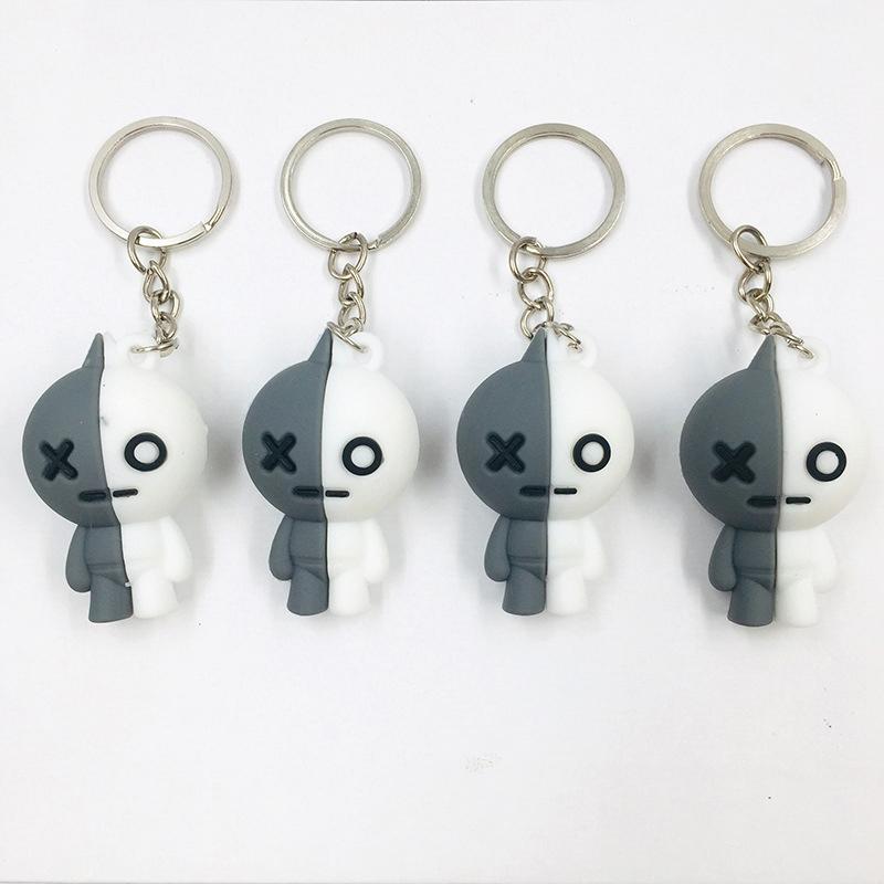 10pcs/Lot Fashion Jewelry Girl Women Female Cute Doll Car Keychain Creative Diy Accessories Key Chains Bags Pendant Party Gifts