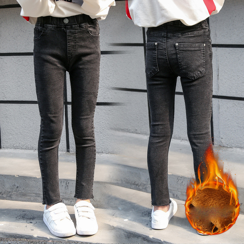 Thick Warm Kids Jeans for 3-14 Year Girls New Casual Slim Skinny Girl Pants Solid Color Toddler Teens Children Trousers
Thick Warm Kids Jeans for 3-14 Year Girls New Casual Slim Skinny Girl Pants Solid Color Toddler Teens Children Trousers